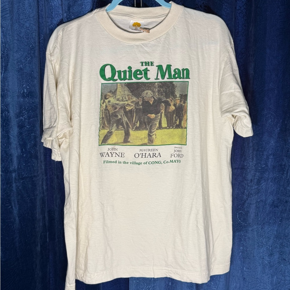 The Quiet Man Graphic T-Shirt - Cream